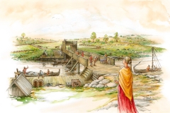 Sigrid's bridge, next to The Sigurd carving (Client: Sörmlands Museum, Sweden).
