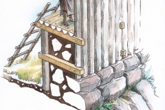 Construction principles of Iron age hillfort (Client: The County Administrative Board of Västmanland, Sweden).