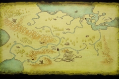 Darkride backdrop illustration "Returning home North" (Client: The Viking Museum).