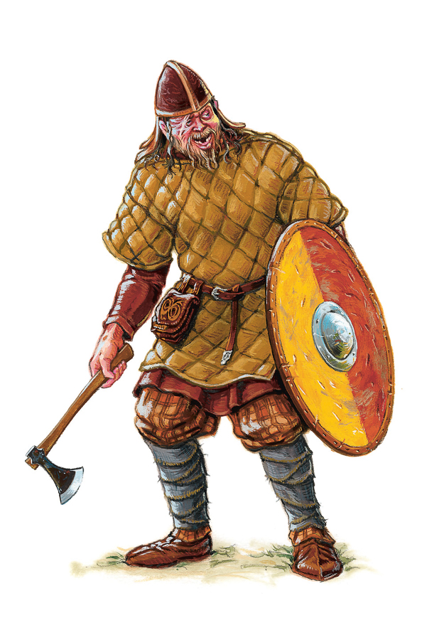 Viking Age huscarl (Client: Bonnier Carlsen Publishing House, Sweden).