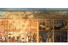 Cross section of an Iron Age longhouse (Client: Bonnier Carlsen Publishing House, Sweden).