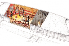 Viking Age court (Client: Bonnier Carlsen Publishing House, Sweden).